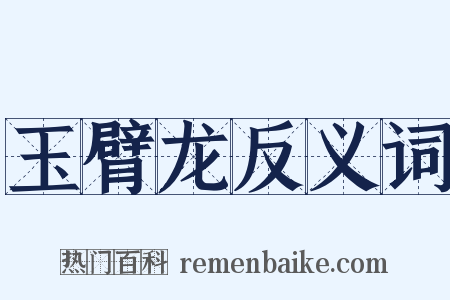 玉臂龙反义词是什么意思的图片